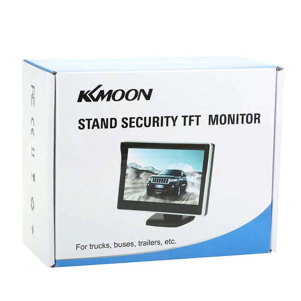 Monitor Yabuy 5 Inch   Display Monitor Car Rear View Backup Reverse System + Parking Camera