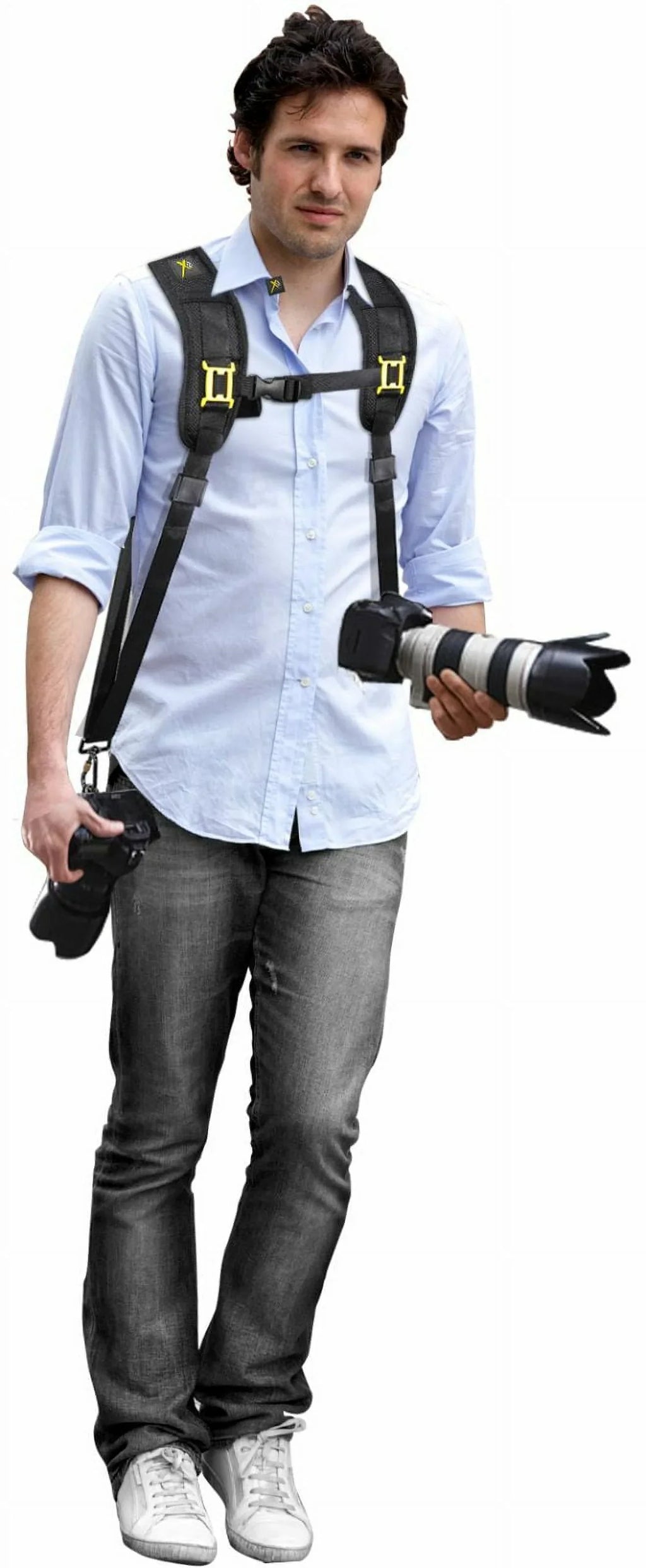Neck Shoulder Dual Strap with Quick Release for Sony Alpha a6400 -6400