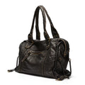 Large Capacity Women Handbag Vegan Leather Tote Bag Vintage Washed Leather Shoulder Bag Quality Bag for Women Office Bag Travel Bag