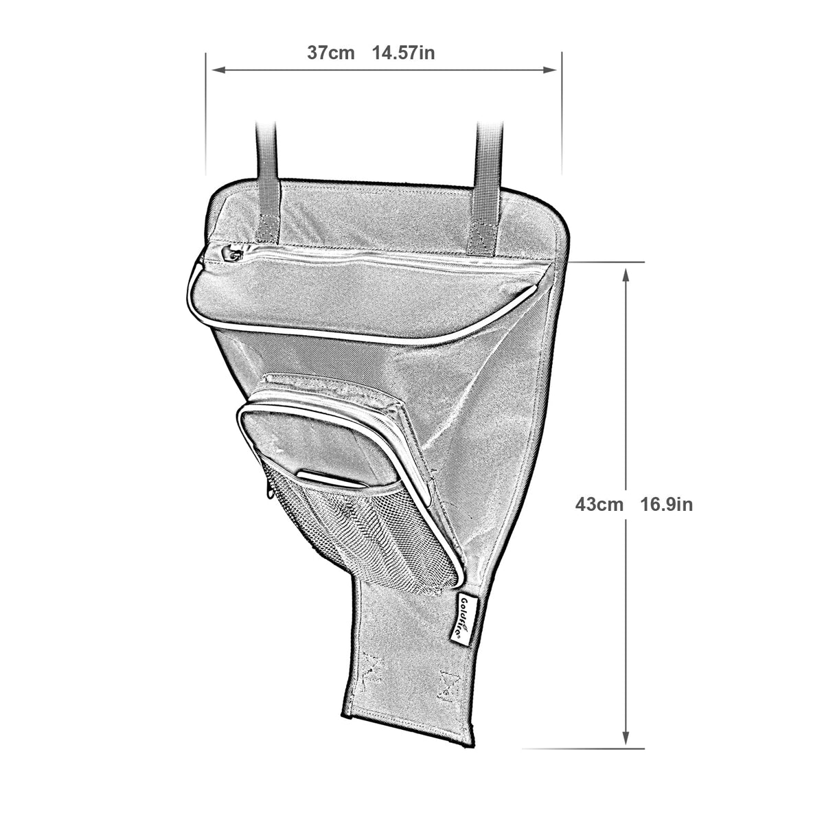 Accessories 1680D  Storage Cab Pack  Center Seat Storage Bag Fits For   1000   800 800S  570 900