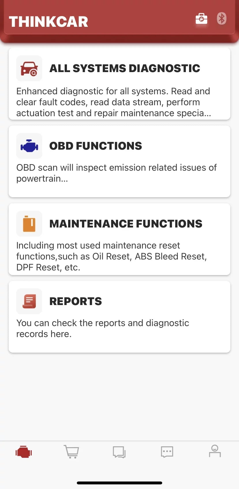 Bluetooth OBD2 Scanner Full Systems Car Diagnostic Tool Code Reader (2 Year Software Included) 15 Maintenance Functions for Cars Since 1996-