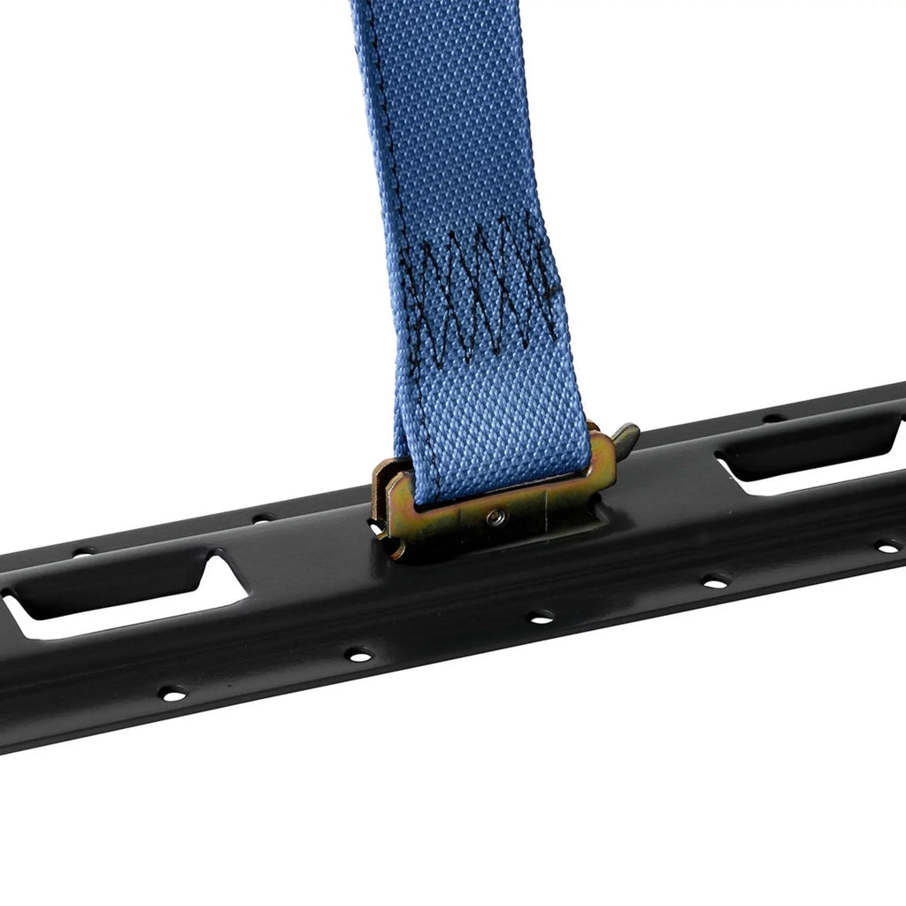 " Cargo Mall Four 8-ft E-Track Rails, Vertical Powder Coated TieDowns | Long Heavy Duty Steel Etrack Rails for Trucks, Trailers"