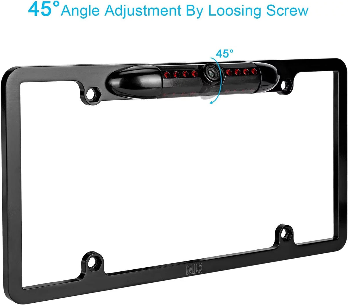 Backup Camera Rearview License Plate Frame for  KWV840BT -V840BT Black