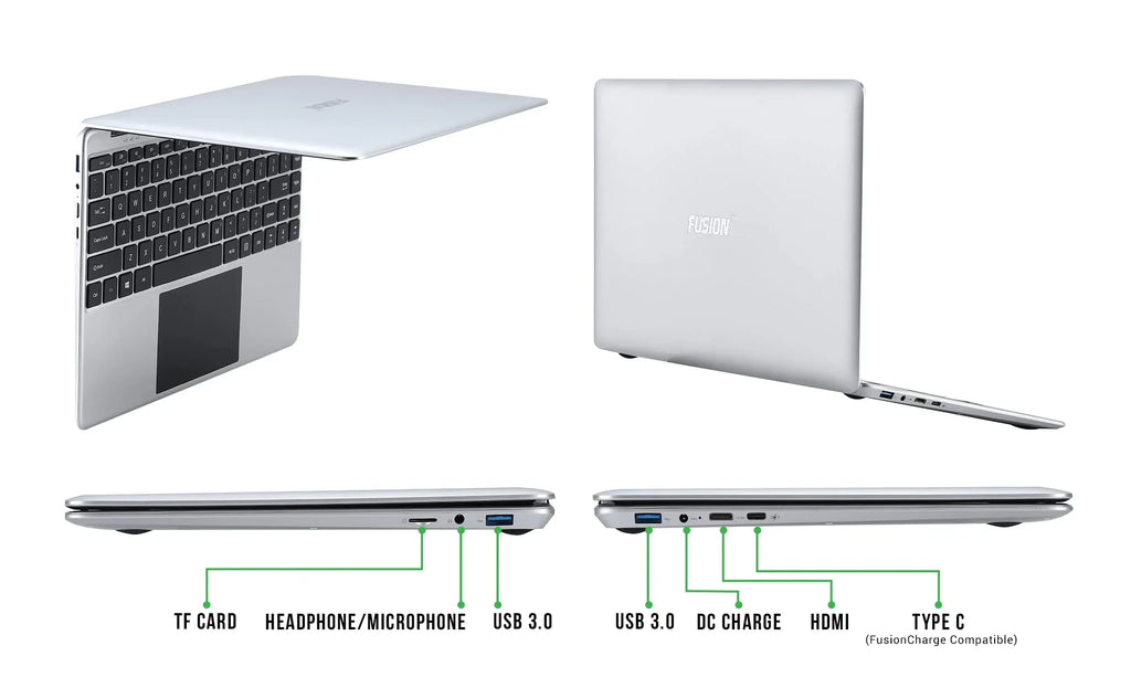 14.1" Full  Windows 10 Laptop - Windows 11 Compatible, 128GB Storage, 4GB , T90B+ Pro Model Lapbook, Intel Quad Core , 5GHz WiFi (Dual-Band WiFi) 2X WiFi speeds, Supports M.2