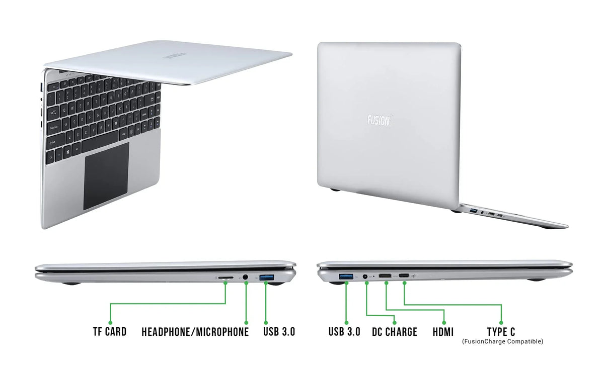 14.1" Full  Windows 10 Laptop - Windows 11 Compatible, 128GB Storage, 4GB , T90B+ Pro Model Lapbook, Intel Quad Core , 5GHz WiFi (Dual-Band WiFi) 2X WiFi speeds, Supports M.2