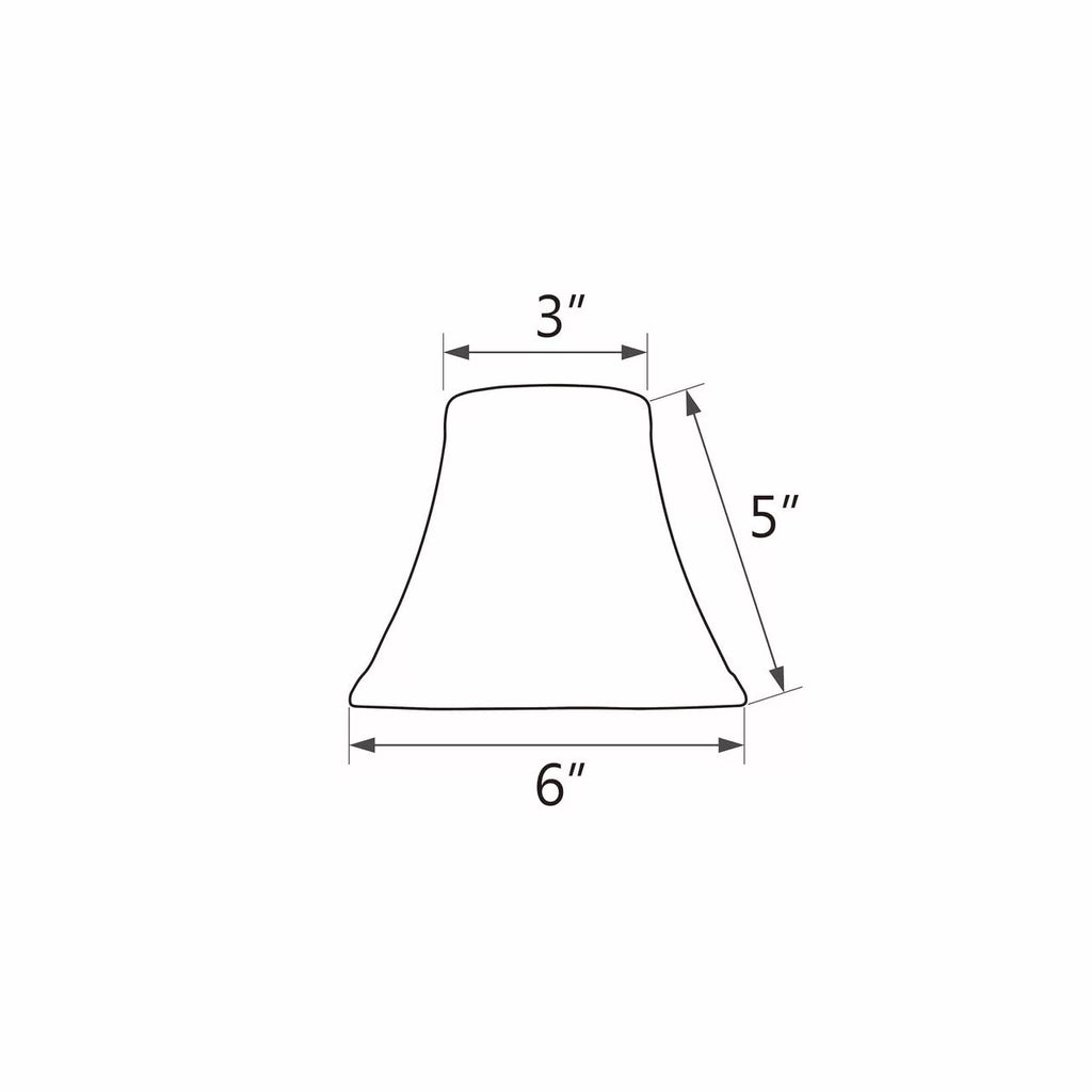 Aspen Creative Corporation 6'' Suede Bell Candelabra Shade (Set of 9)