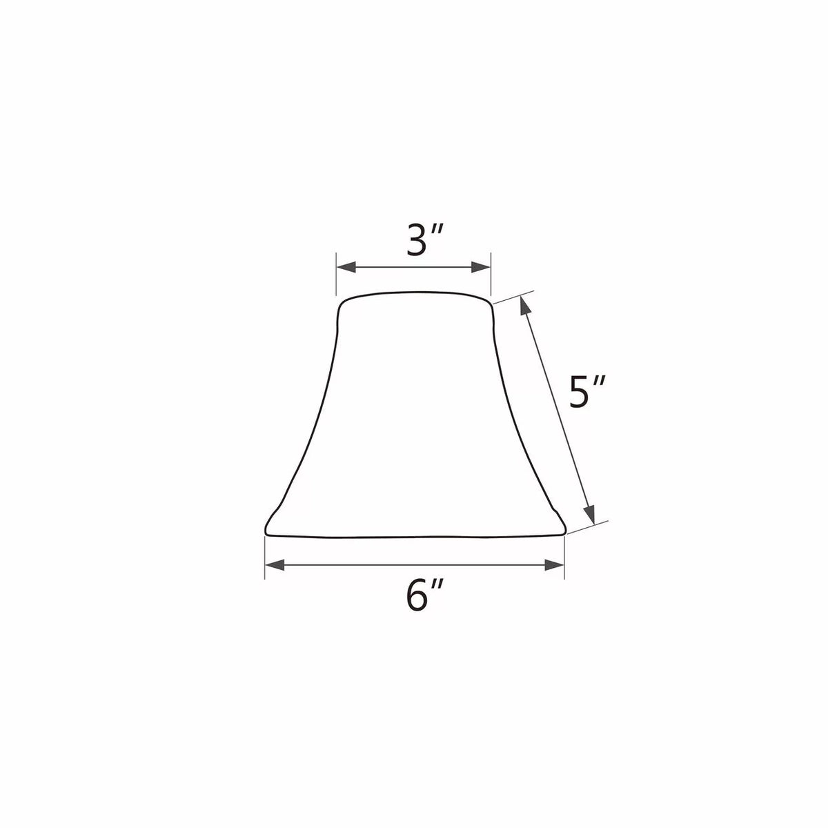 Aspen Creative Corporation 6'' Suede Bell Candelabra Shade (Set of 9)