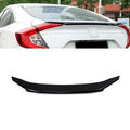 Xotic Tech 4DR  Style Glossy Black Rear Trunk Lip Wing Spoiler Compatible with Honda Civic 2016-2021 10th Gen