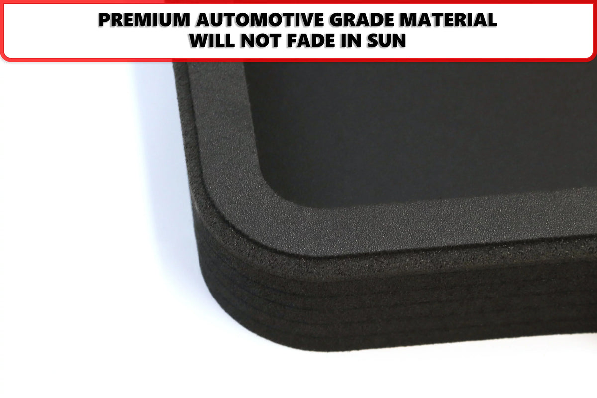 Red Hound Auto Cargo Trunk Mat Liner Tray Custom Fit Floor Black Foam Compatible with Jeep Wrangler Unlimited 4-Door 2018-2019 () Without Subwoofer - Anti-Rattle Waterproof Protector