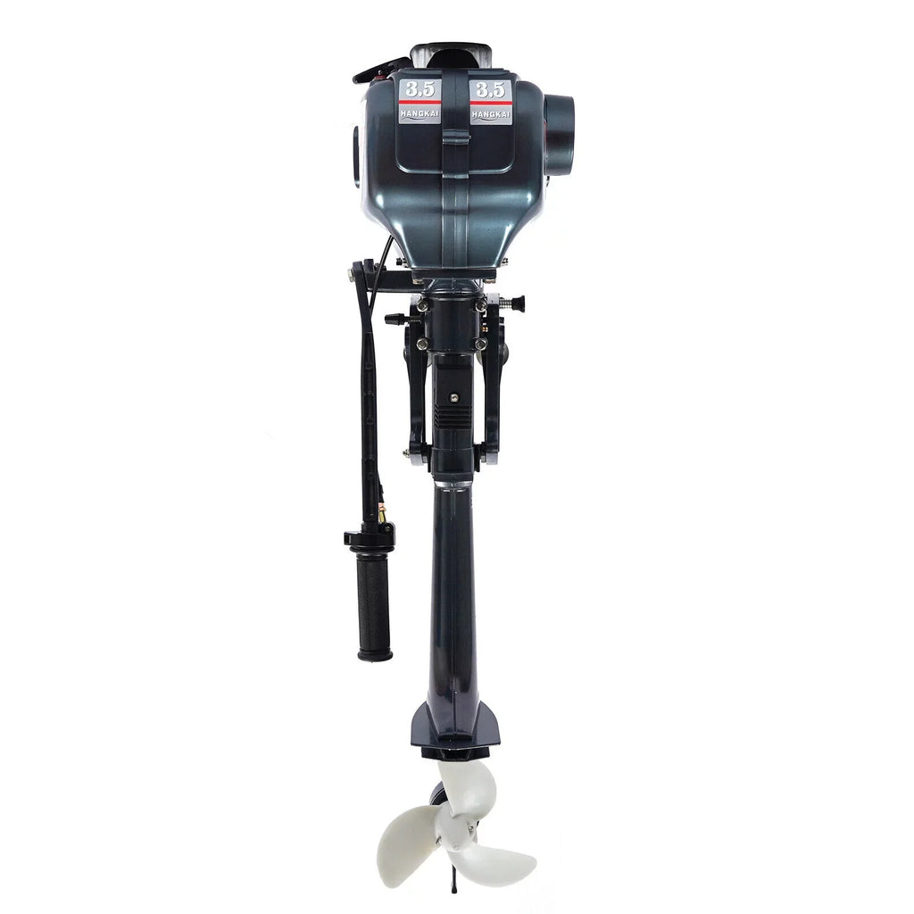 2-Stroke 3.5HP Outboard Motor Fishing Boat Petrol Engine  System 10 Km / H