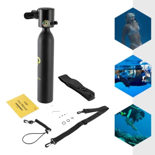 0.13gal Mini Scuba Tank Dive Diving Underwater Breath Device Cylinder Oxygen Set