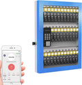 96 Key Lock Box Plus, Smart Key Cabinet Wall Mount,  Share Half-Remote Security Storage Lockbox,  Bluetooth/Fixed Code for Car Dealership，，