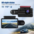 1080P Dash Cam Night Vision Dash Camera Front and Rear 170° Wide Angle Loop Recordin G-Sensor