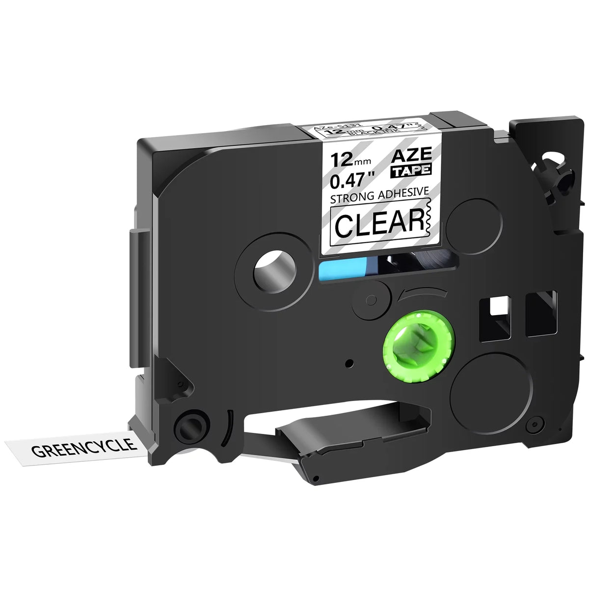 100PK Compatible for Brother P-touch Black on Clear 12mm  TZe TZe-S131 -S131 -131 TZe-131 Extra Strength Laminated Label Tape