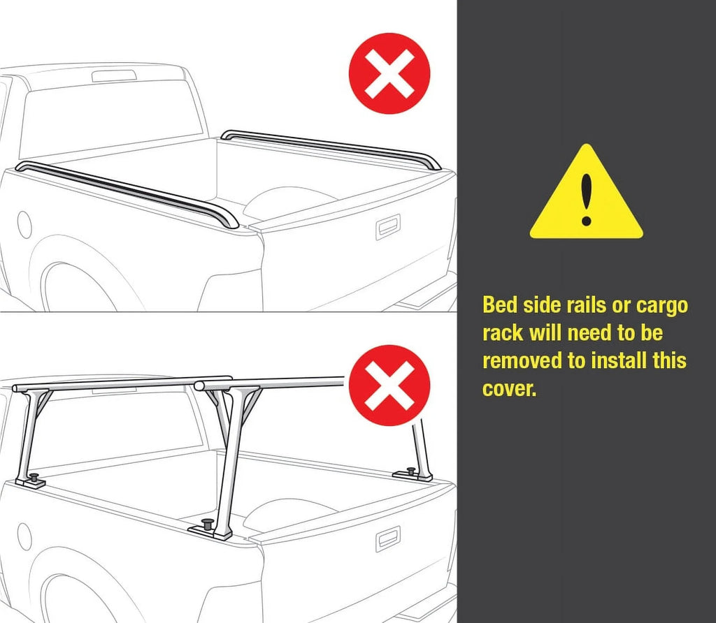 Tyger Auto T1 Soft Roll-up Truck Bed Tonneau Cover Compatible with 2022-2023 Nissan Frontier | 5' Bed | -BC1N9057 | Vinyl