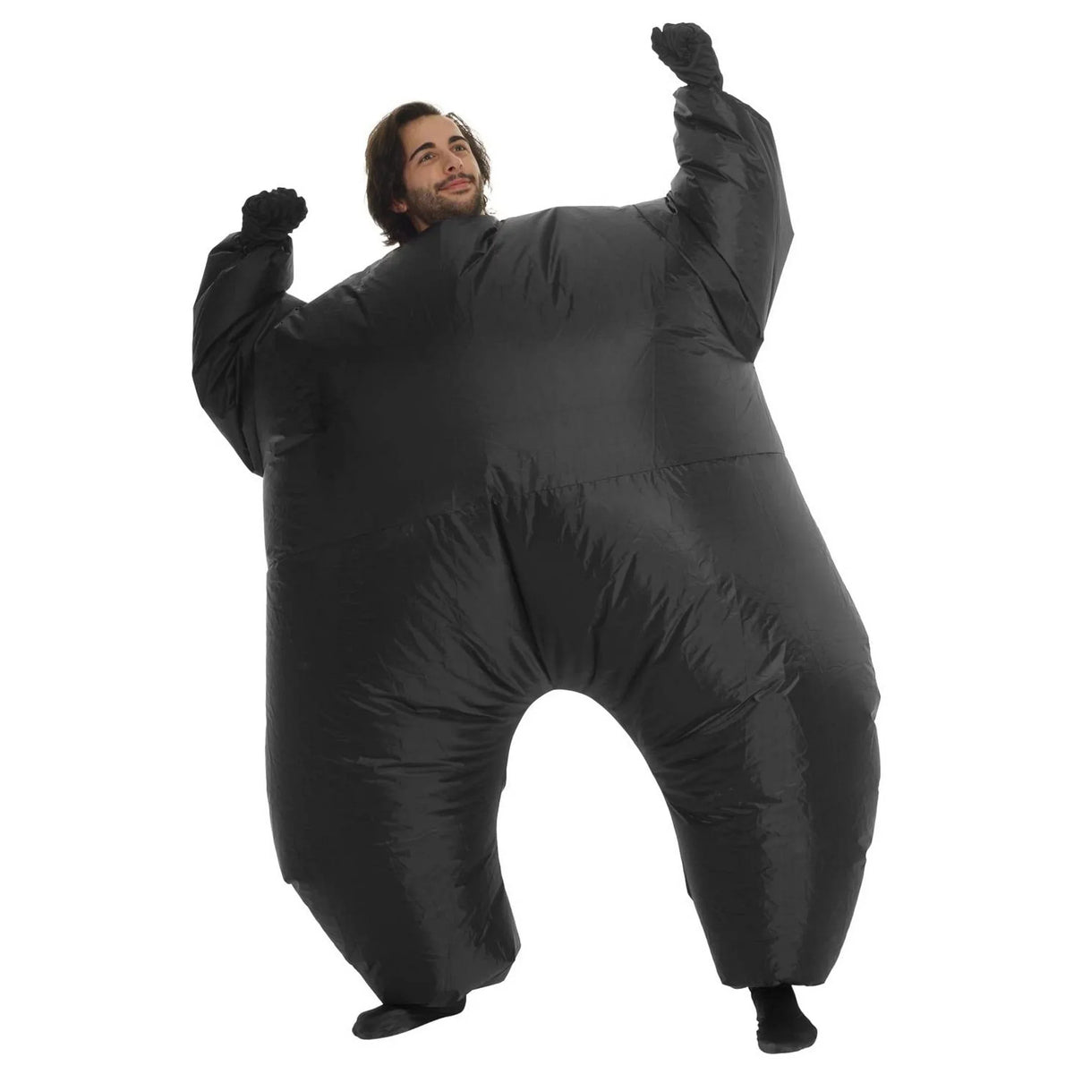 Morph Adult Inflatable Black   Costume Suit Halloween Black L
