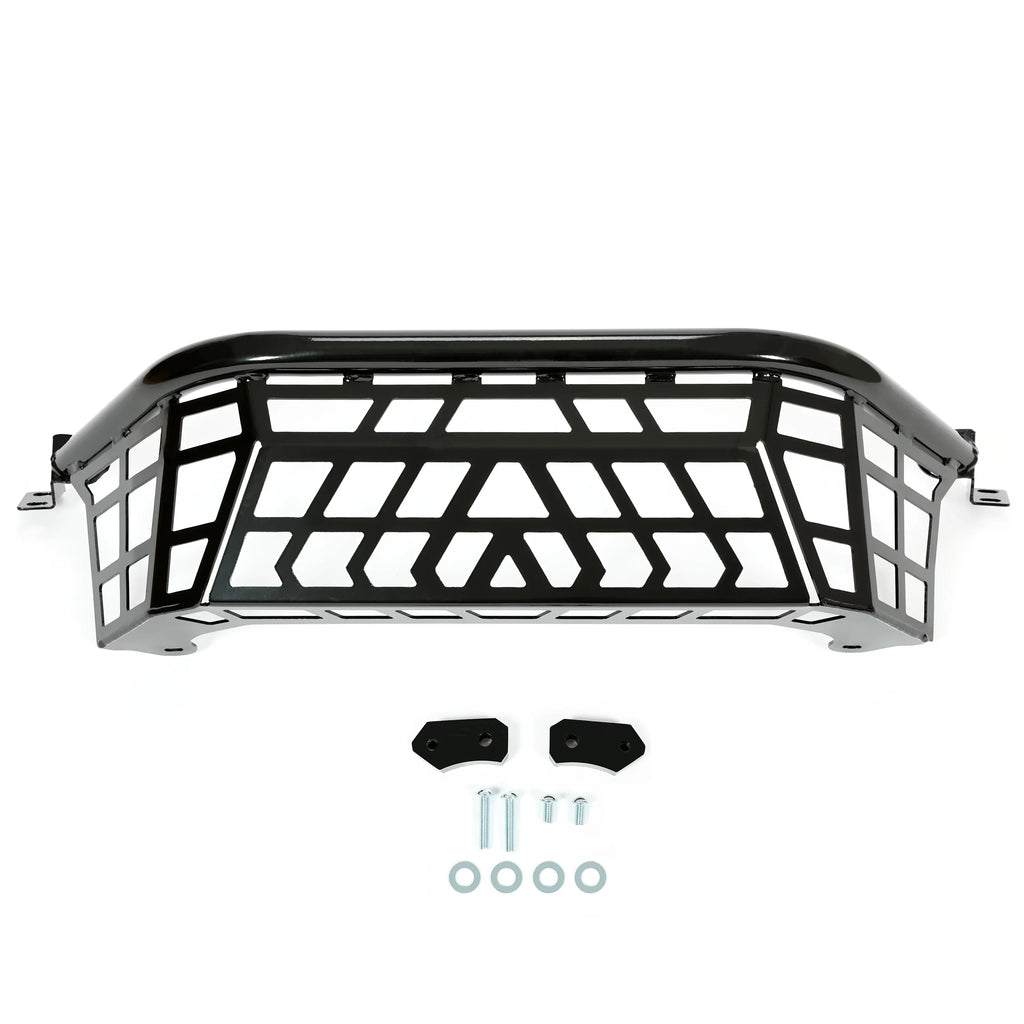 Kojem Cargo Barricade for 20 21 22 23 Kawasaki Teryx  1000 Luggage Rack Steel Bed Enclosure Tailgate Black Powder Coated