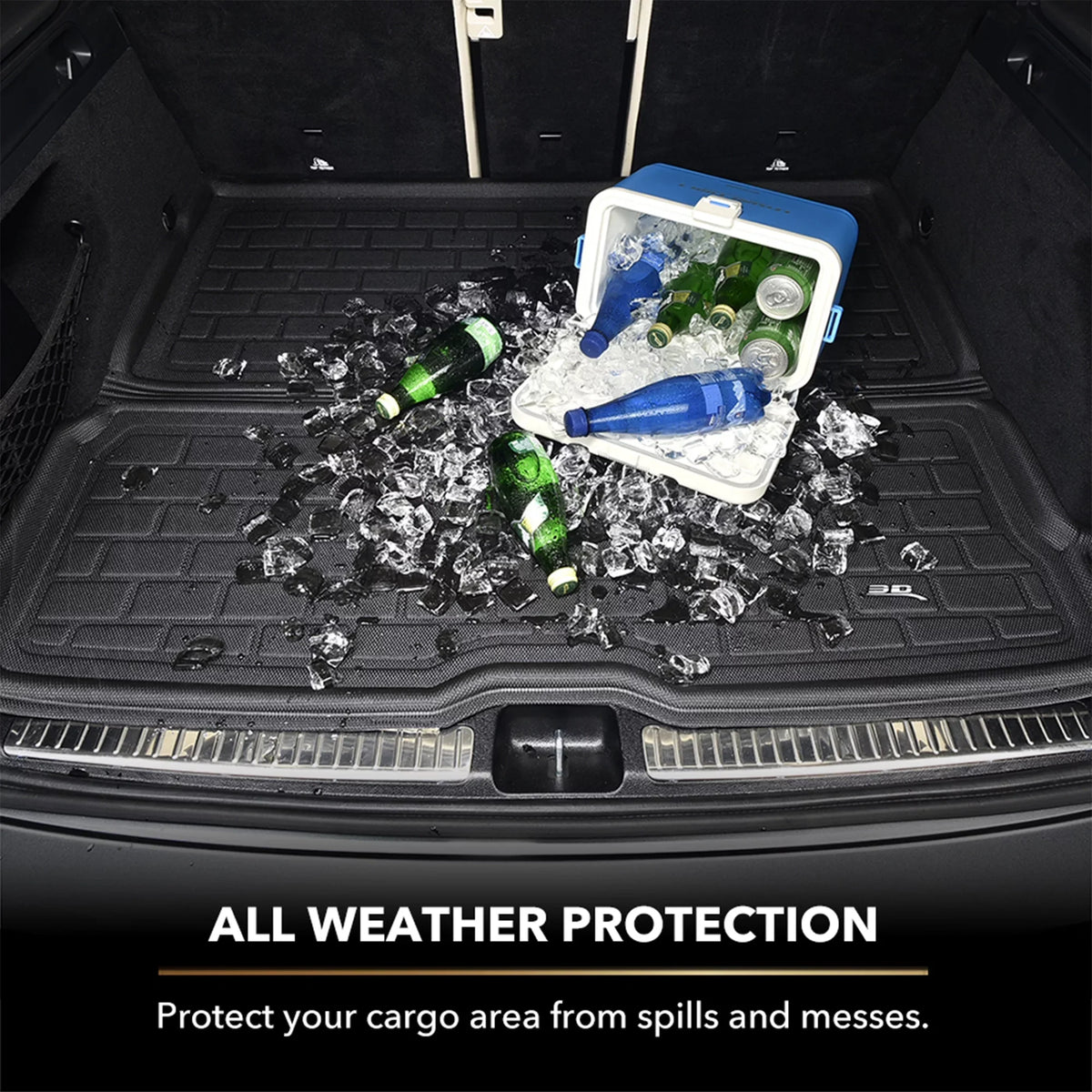 3D MAXpider  Cargo Liner () compatible with  Q7 (4M)/SQ7 (4M) 2017-2024 - Cargo Liner