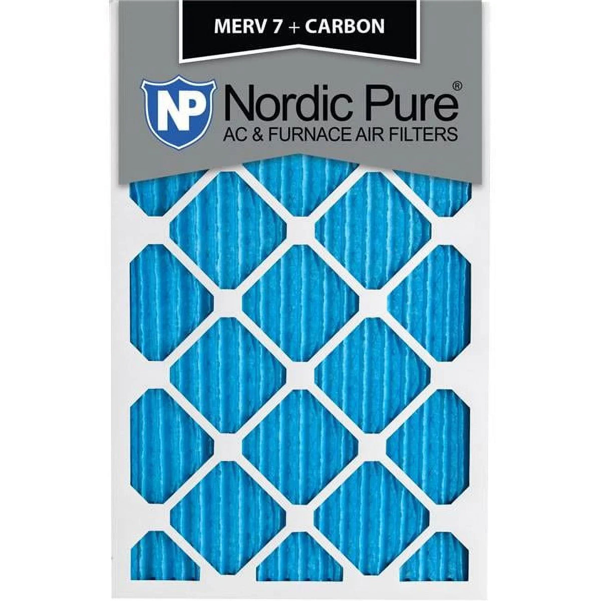 Nordic Pure 17x21x1ExactCustomM7-C-12 Exact  7 Plus Carbon  Furnace Filters, 17 x 21 x 1 in. - Pack of 12