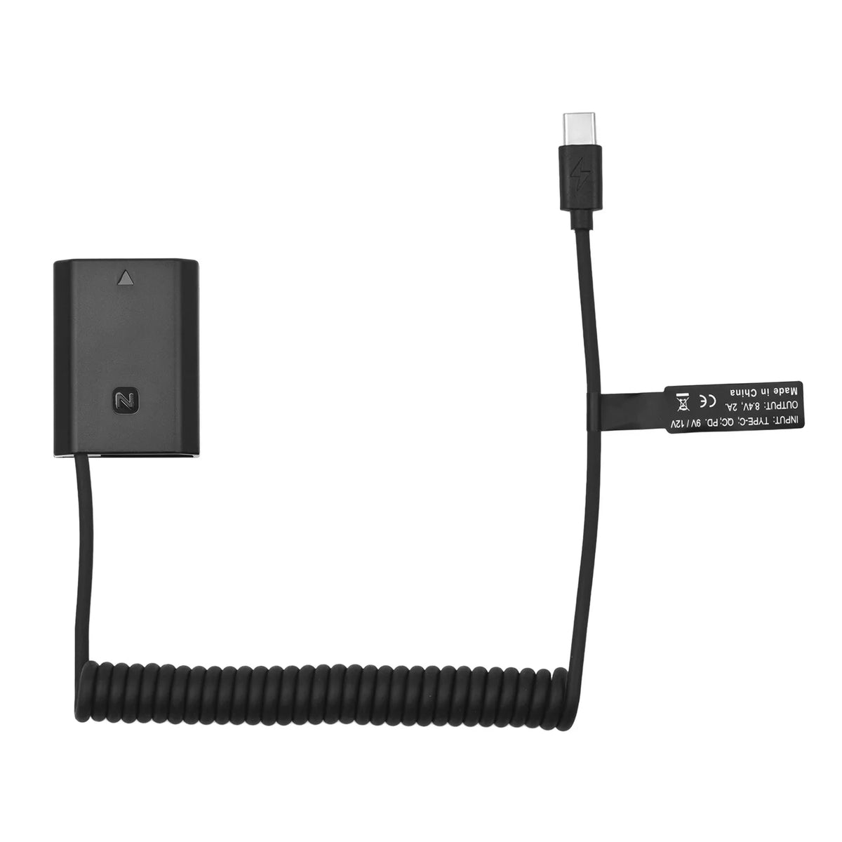 Andoer -FZ100 Dummy Battery -C Coupler Adapter with  Type-C Spring  Cable Replacement for Sony Alpha A6600 A7C A7III A7SIII A7RIII A7RIV A9 A9II A9R A9S Cameras