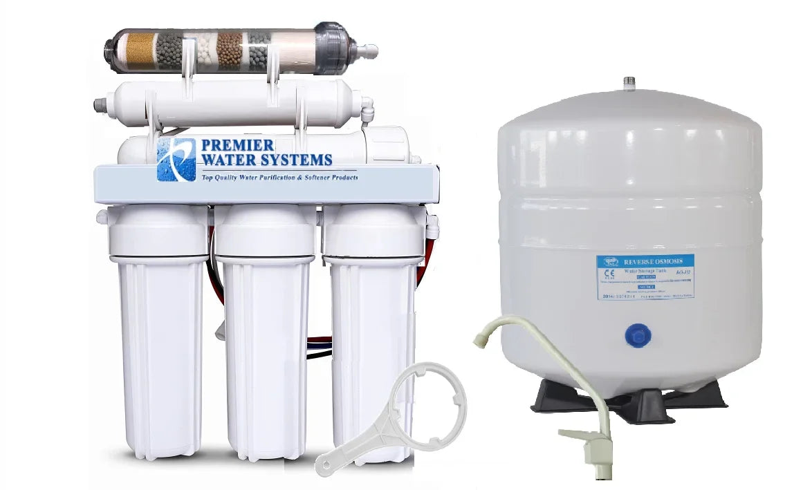 6 Stage  pH Plus &  Negative Reverse Osmosis Drinking Water Filtration System | 50 , Tank