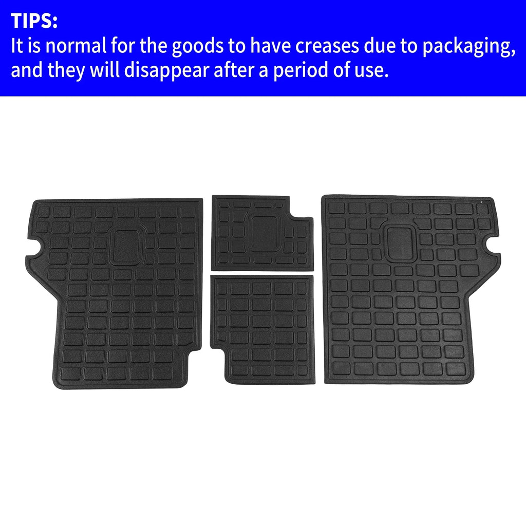 Fit 2010-2023 Toyota 4Runner Back Seat Cover Protector All Weather Trunk Mat Cargo Mat Cargo Liner 2022 Toyota 4 Runner Accessories (Backrest Mats,Fit Without Sliding Tray)